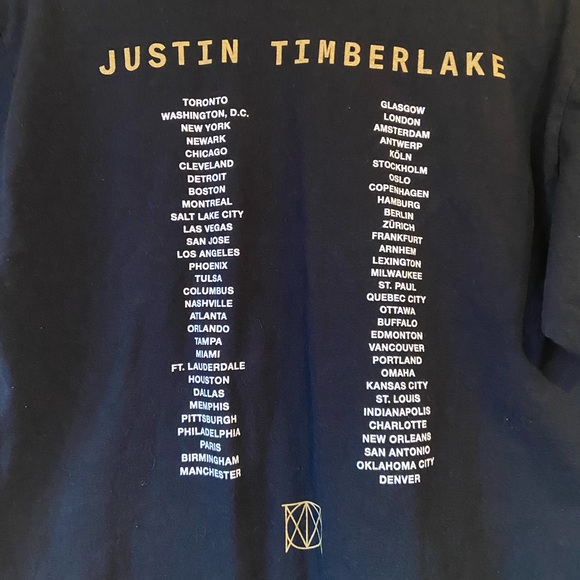 Justin Timberlake Man of The Woods Tour TShirt Black Medium Short Sleeve - Picture 5 of 9